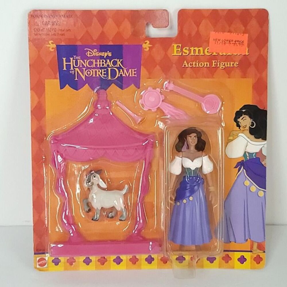 1996 Disney The Hunchback of Notre Dame Esmeralda Action Figure Set w/ Pet Goat